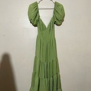 Princess Polly long green dress size 4/small